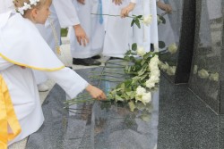 Pomnik ofiar tragedii na Odrze. Sławików, 16.05.2015r. - zdjecie 69