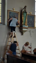 Sprzątanie kościoła w Sławikowie po remoncie - 2016r. - zdjecie 7