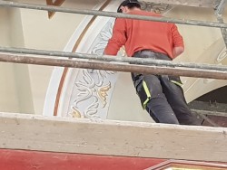 Remont wnętrza kościoła w Sławikowie 2018r.- 22.02.2019r. - zdjecie 6