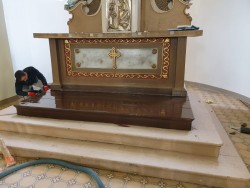 Remont wnętrza kościoła w Sławikowie 2018r.- 16.03.2019r. - zdjecie 40
