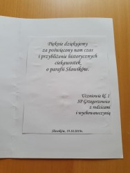 Wycieczka uczniów z SP w Grzegorzowicach pod pomnik potopionych dzieci 2019r. - zdjecie 12